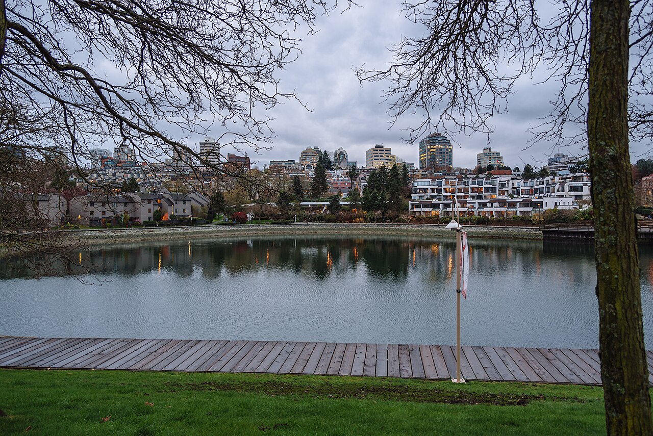 Vancouver skyline from Granville Island, British Columbia