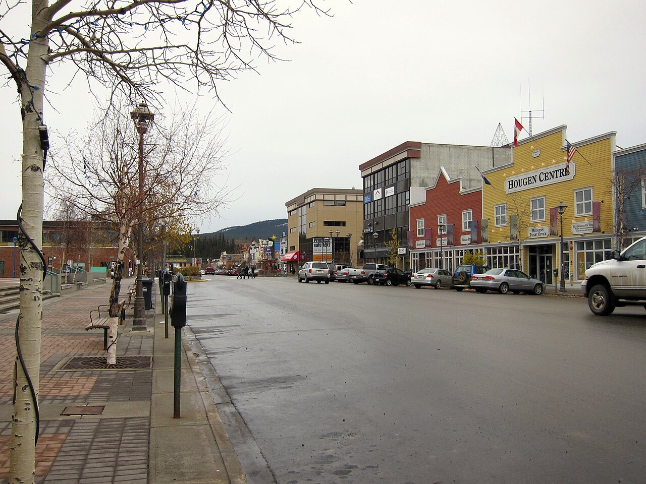 Main Street commercial buildings in Whitehorse, Yukon