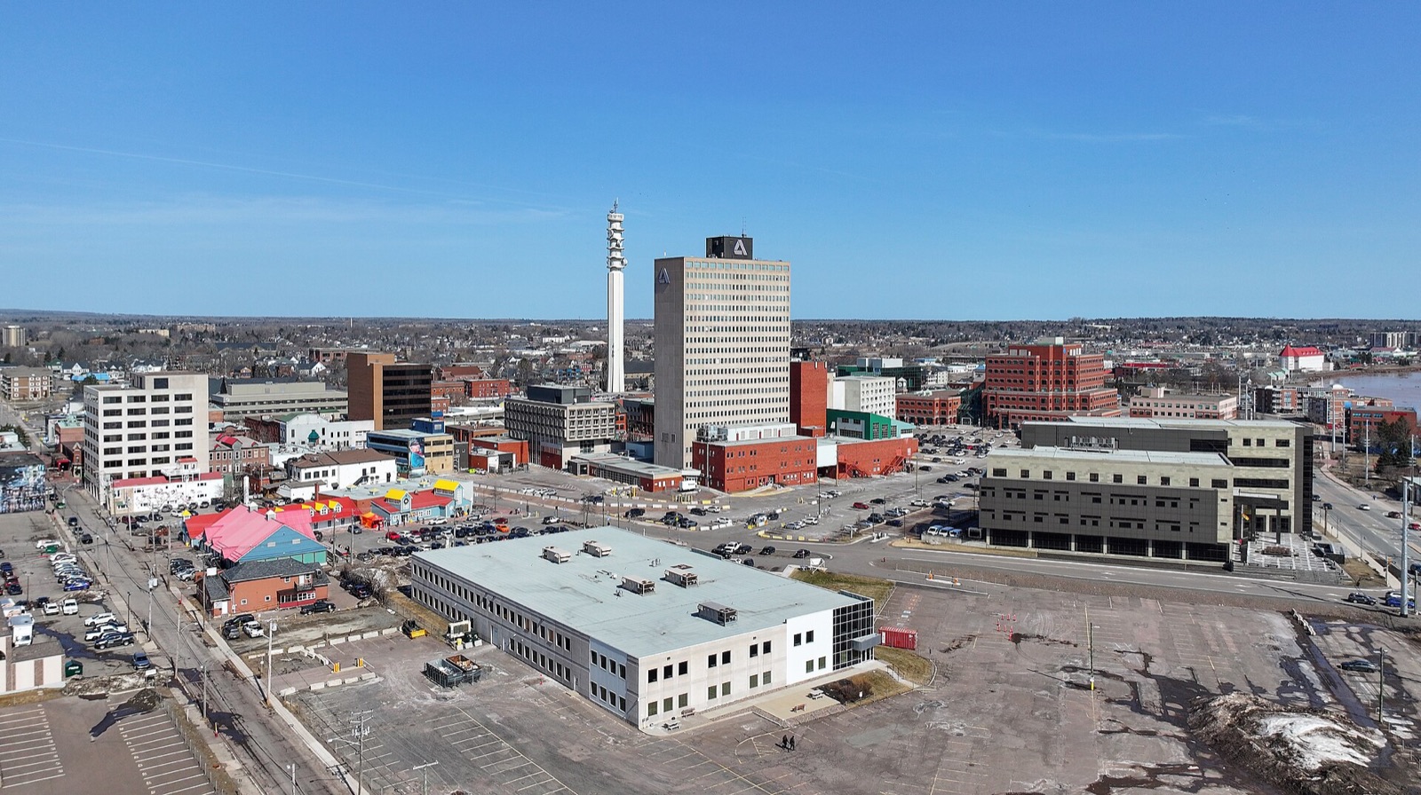Moncton skyline in New Brunswick