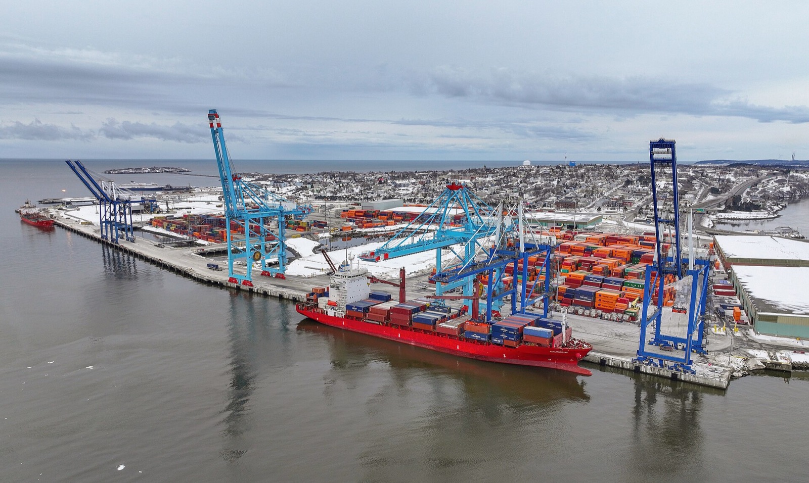 Saint John port, New Brunswick